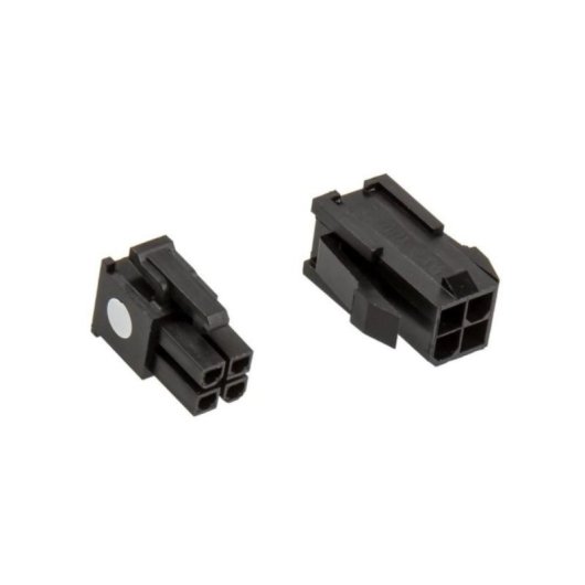 Connecteur CableMod CM-CON-4ATX-R Pack 4-Pin ATX12V Noir Silicone 2 pièces