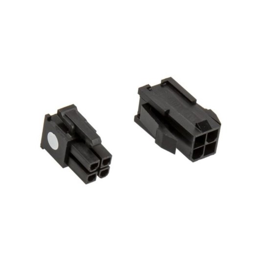 Connecteur CableMod CM-CON-4ATX-R Pack 4-Pin ATX12V Noir Silicone 2 pièces