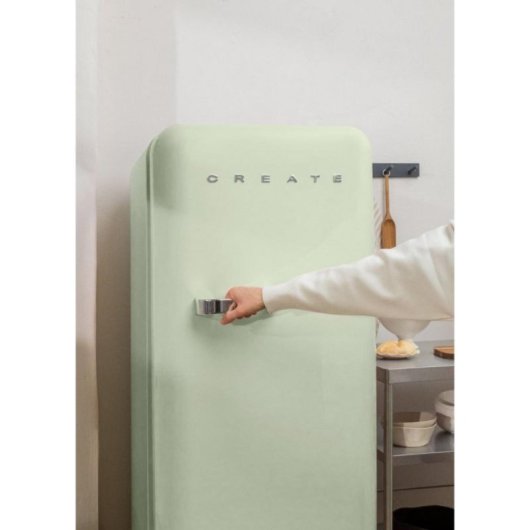 Create Frigorífico Una Puerta Retro 281L 150cm R600a ECO Friendly Verde D