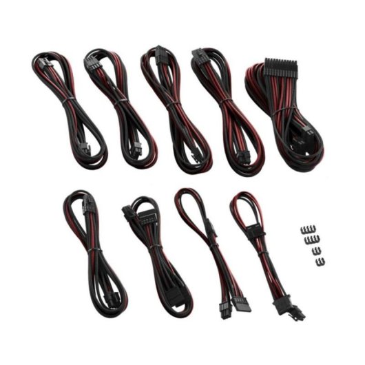 Kit de cables CableMod CM-PRTS-FKIT-NKKBR-R PRO ModMesh RT Negro/Rojo ASUS/Seasonic/Phanteks