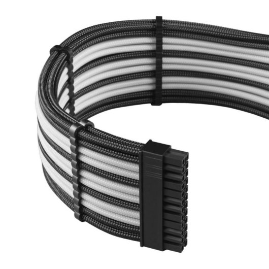 Kit de cables CableMod CM-PCSR-FKIT-NKKW-R Negro/Blanco ModMesh para Corsair RMi/RMx