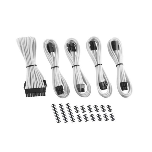 Kit de câblage blanc CableMod CM-CAB-CKIT-N88KW-R, câbles tressés de haute qualité