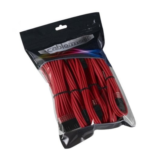CableMod PRO ModMesh Kit d'Extension de Câble - Rouge avec Peignes Pré-Installés