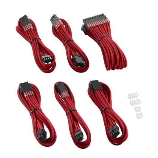 CableMod PRO ModMesh Kit d'Extension de Câble - Rouge avec Peignes Pré-Installés