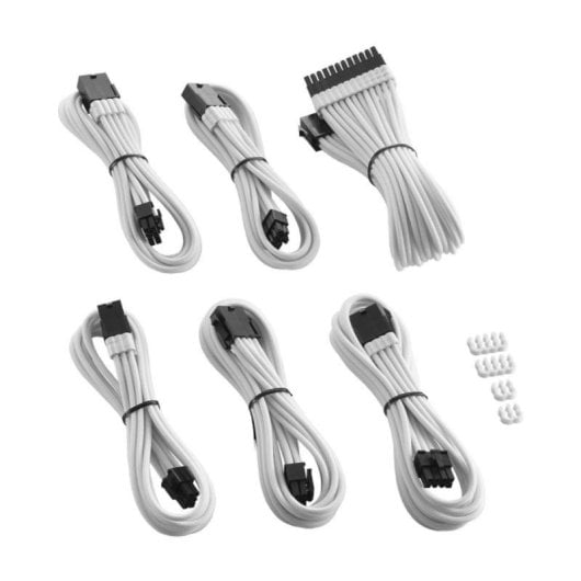 Kit extensión de cables CableMod PRO ModMesh Blanco con peines preinstalados 24/8/6 pines