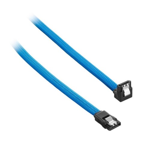 Câble SATA 3 CableMod ModMesh Droit 60cm Angle Droit Premium