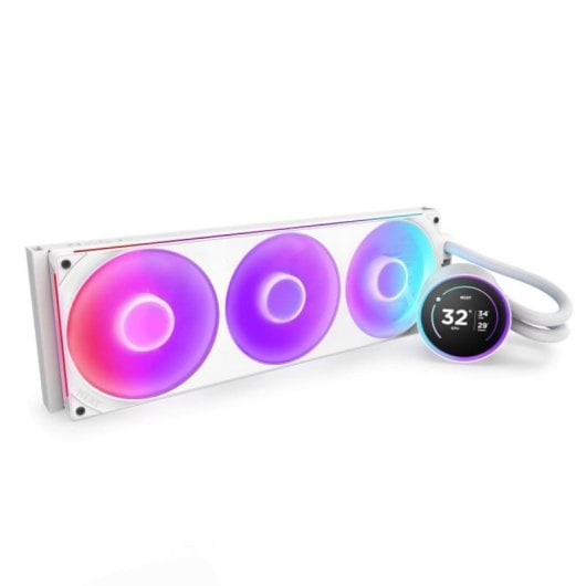 Refrigeración Líquida NZXT Kraken Elite 420 RGB V2 Pantalla IPS 3x140mm Blanco