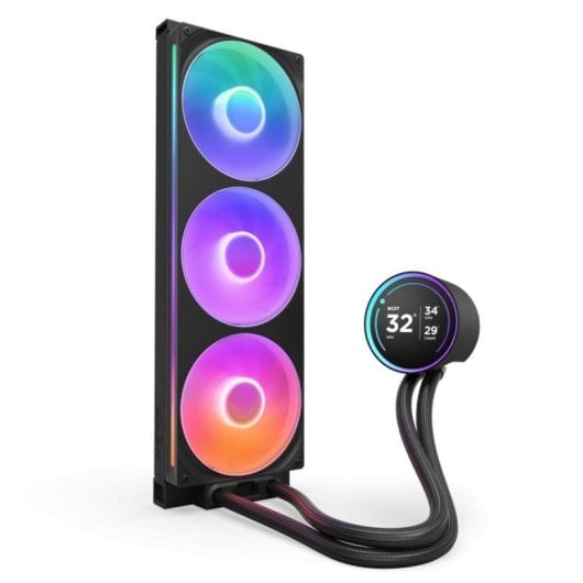 NZXT Kraken Elite 420 RGB V2 Kit de Refrigeração Líquida 420mm com Ecrã IPS Preto