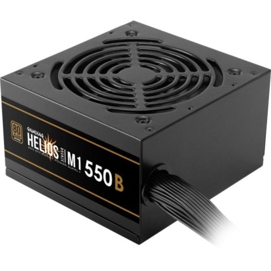 Alimentation ATX Gamdias Helios M1 550 W, noire, refroidissement silencieux, protection avancée