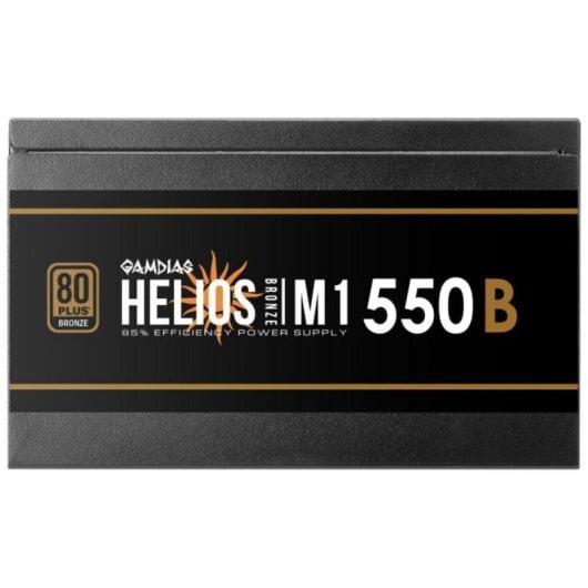 Alimentation ATX Gamdias Helios M1 550 W, noire, refroidissement silencieux, protection avancée