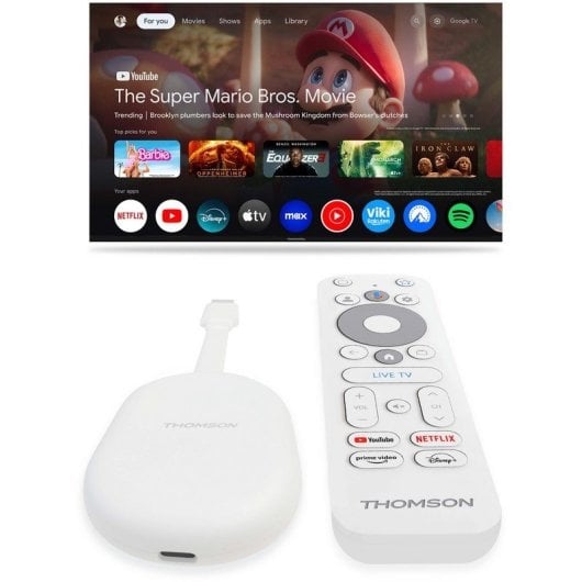 Thomson Go Cast 150 Google TV 4K UHD WiFi HDMI Control Voz