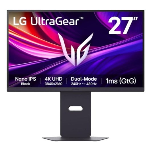 LG UltraGear 27G850A-B 27" 4K UHD Nano IPS 240Hz 1ms G-Sync FreeSync HDR600 USB HDMI DP Pivotable Negro
