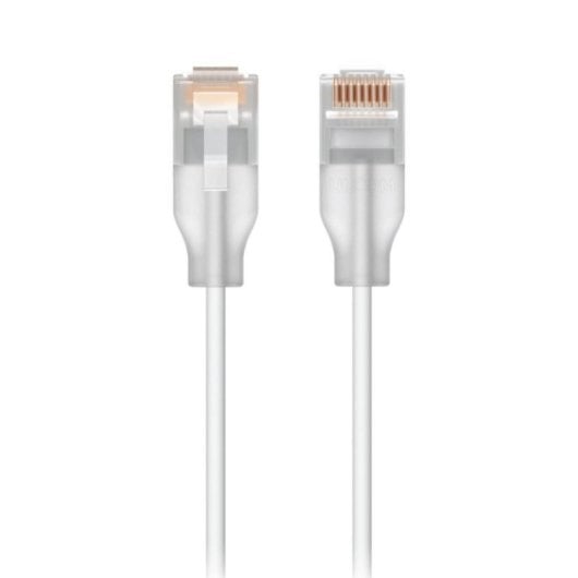 Cable de red Ubiquiti UACC-Cable-Patch-EL-8M-W Cat6 8m RJ45 PoE++ Translúcido Blanco