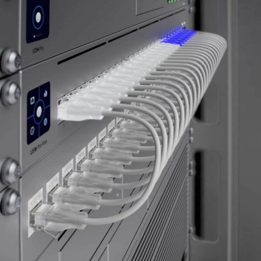Cable de red Ubiquiti UACC-Cable-Patch-EL-8M-W Cat6 8m RJ45 PoE++ Translúcido Blanco