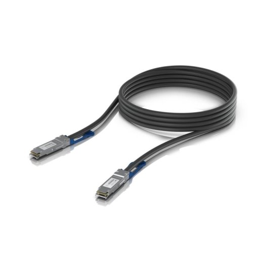 Cable Ubiquiti UACC-DAC-QSFP28-3M 100Gbps 3m QSFP28 InfiniBand Alta Velocidad Negro