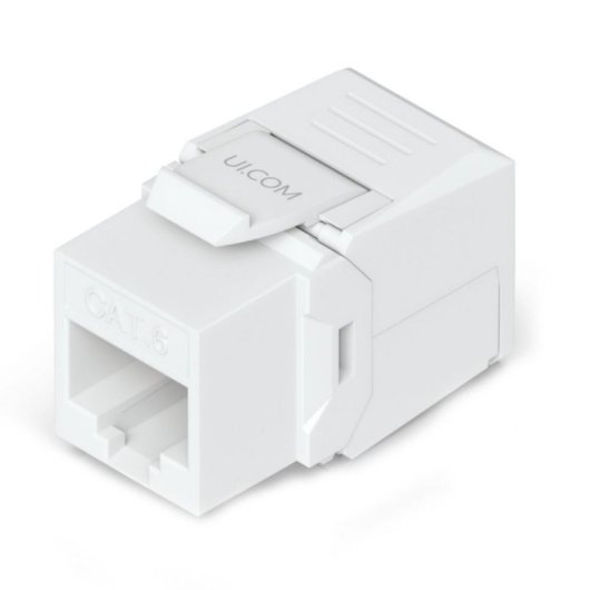 Conector RJ45 Ubiquiti UACC-KEYSTONE-JACK-C6 Cat6 Pack 12 Keystone Para Redes