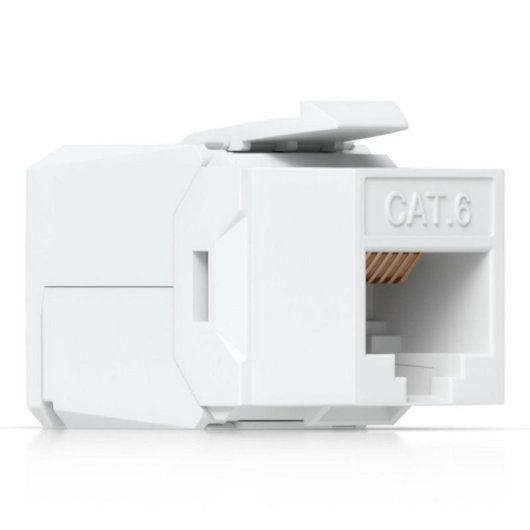 Conector RJ45 Ubiquiti UACC-KEYSTONE-JACK-C6 Cat6 Pack 12 Keystone Para Redes