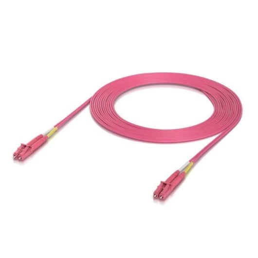 Cable de Fibra Óptica Ubiquiti UACC-OFC-M2-LULU-5M OM4 Duplex LC/LC 5m LSZH Rosa