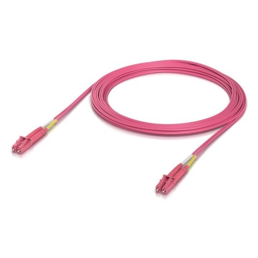 Cable de Fibra Óptica Ubiquiti UACC-OFC-M2-LULU-5M OM4 Duplex LC/LC 5m LSZH Rosa