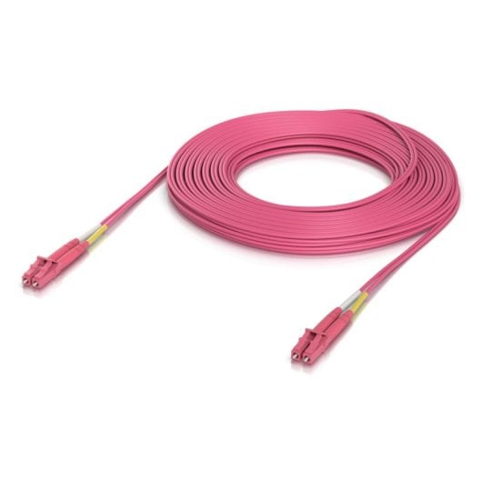 Câble Fibre Optique Ubiquiti OM4 Duplex LC 15m - Connexion Haute Vitesse et Fiable