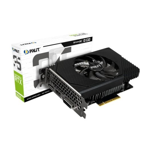 Tarjeta Gráfica Palit GeForce RTX 3050 StormX 8GB GDDR6 ITX PCIe 4.0