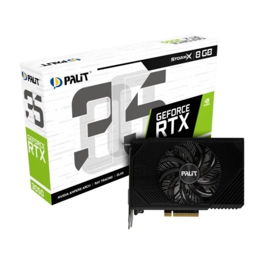 Tarjeta Gráfica Palit GeForce RTX 3050 StormX 8GB GDDR6 ITX PCIe 4.0