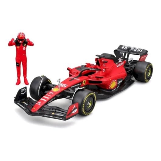 Modellauto Bburago Ferrari SF23 Charles Leclerc 1:24 Metall Kunststoff Modellauto Bburago Ferrari SF23 Charles Leclerc 1:24 Metall Kunststoff