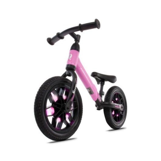 Spark Rodas LED-Laufrad, Pink, mit leuchtenden Rädern und Fußbremse