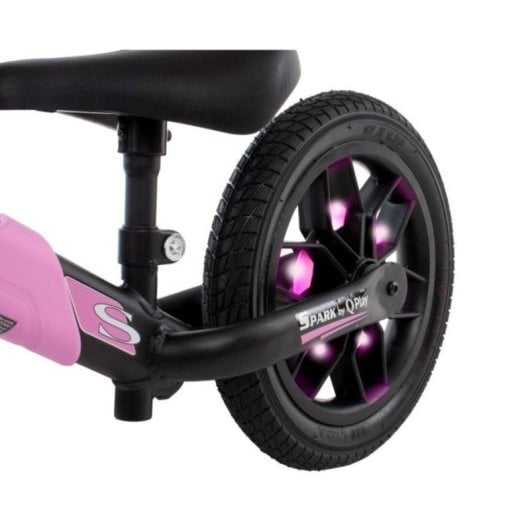 Spark Rodas LED-Laufrad, Pink, mit leuchtenden Rädern und Fußbremse
