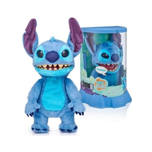 Peluche Interactivo Disney My Real Stitch TTC29000 Sensores FX Alta Calidad Materiales Suaves