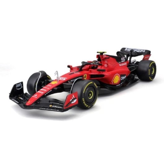 Bburago Ferrari SF23 Carlos Sainz 55 1/43 Replika Premium Collection Miniaturauto