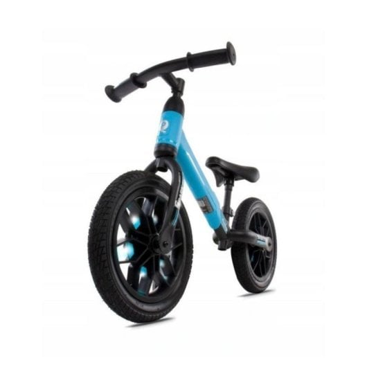 Spark Rodas LED-Laufrad ohne Pedale, Blau, zum Lernen und Gleichgewichtstraining von Kindern