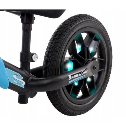 Spark Rodas LED-Laufrad ohne Pedale, Blau, zum Lernen und Gleichgewichtstraining von Kindern