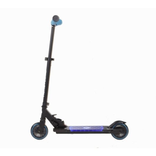 Scooter Qplay Honeycomb Azul Luces LED Plegable Volante Ajustable 2 Ruedas Ligero