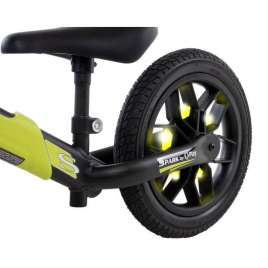 Spark Rodas LED-Laufrad, leicht, grün, mit Fußbremse und beleuchteten Rädern