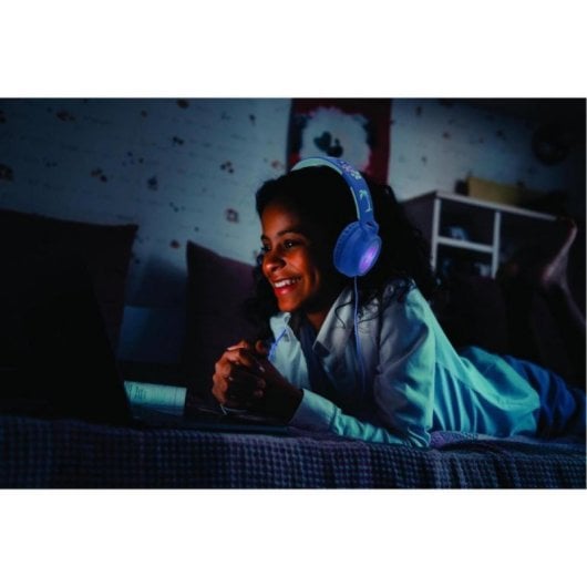 Auricular Lexibook HPBT015D Bluetooth 5.0 con Micrófono SD/TF Azul/Rosa Plegable Infantil