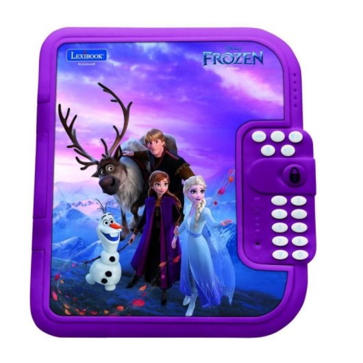 Cuaderno Secreto Lexibook SD50FZ Frozen Caja Fuerte Grabadora Voz Matemáticas Multicolor