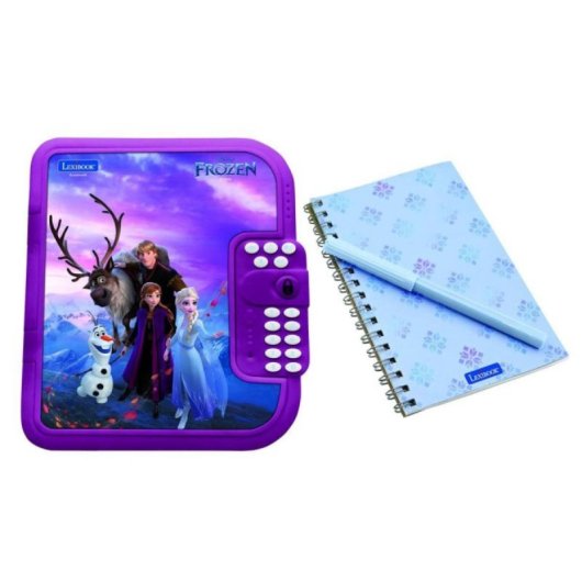 Cuaderno Secreto Lexibook SD50FZ Frozen Caja Fuerte Grabadora Voz Matemáticas Multicolor