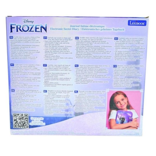 Cuaderno Secreto Lexibook SD50FZ Frozen Caja Fuerte Grabadora Voz Matemáticas Multicolor