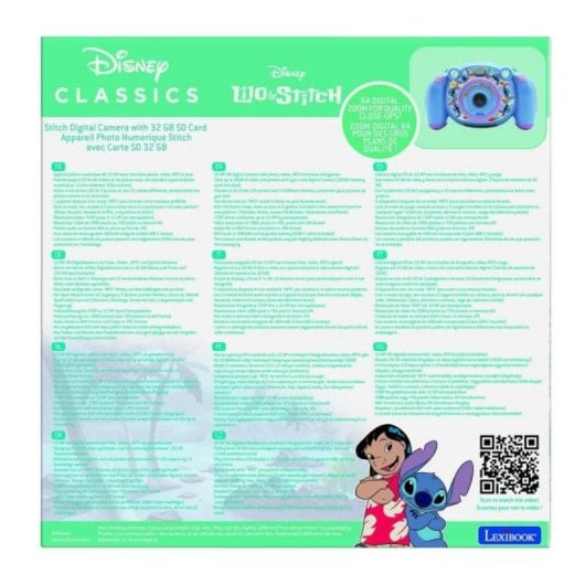 Cámara digital infantil Lexibook DJ080D Multicolor 2” LCD 32GB 1080p Juegos Audio