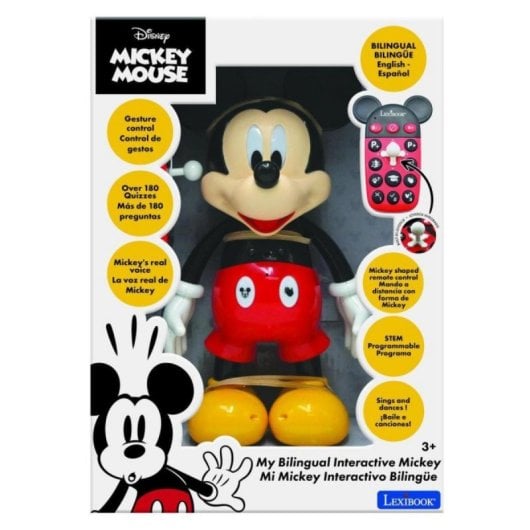 Topolino Robot interattivo telecomandato Effetti luminosi bilingue 300 test educativi