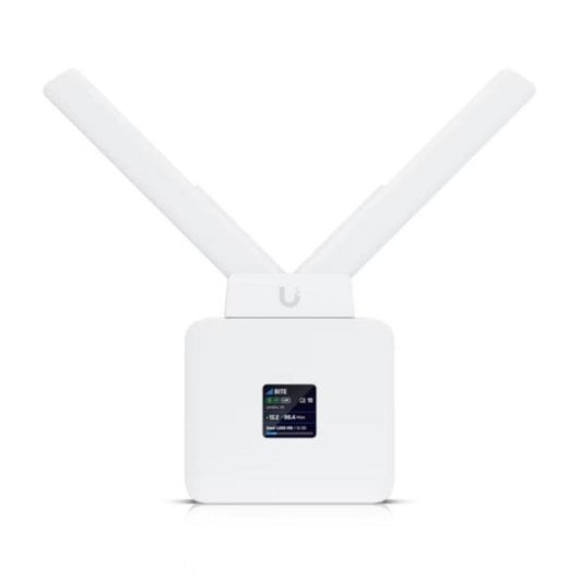 Router Ubiquiti UMR WiFi LTE nano-SIM 2x GbE 1 PoE-out Pantalla táctil 1.3” USB-C