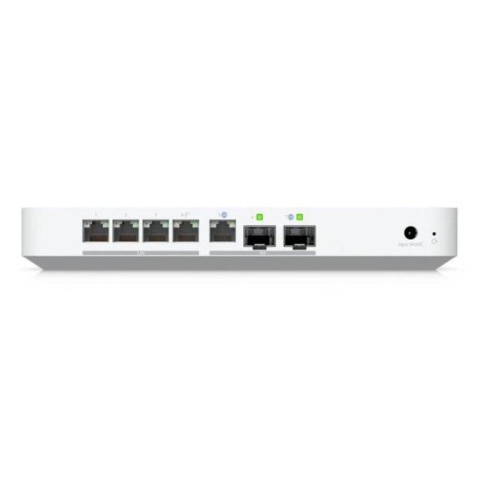 Router Ubiquiti UCG-Fiber Glasfaser 4 Ports LCM PoE 10Gbps Weiß