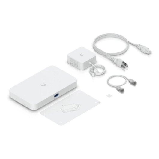 Routeur Ubiquiti UCG-Fiber Fibre 10Gbps ARM Cortex PoE LCM Blanc