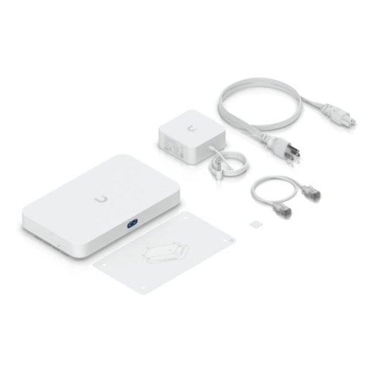 Gateway Ubiquiti UCG-Fiber ARM Cortex 4 Puertos LCM PoE 10Gbps Blanco