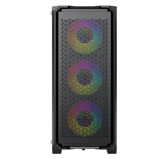 Yeyian VAULT YCM-APVAU-G1 ATX-Gaming-PC-Gehäuse, gehärtetes Glas, schwarzer Stahl, 4 Lüfter