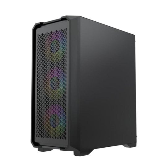 Yeyian VAULT YCM-APVAU-G1 ATX-Gaming-PC-Gehäuse, gehärtetes Glas, schwarzer Stahl, 4 Lüfter