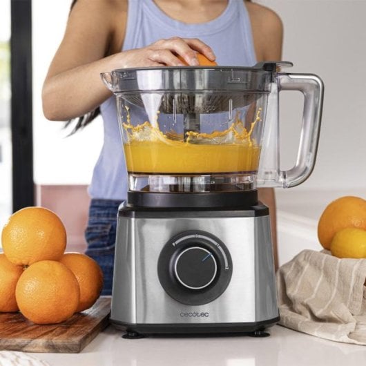 Cecotec Paprika 2000 Procesador de Alimentos 2 Velocidades 3.5L 2000 W Acero Inoxidable