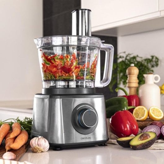 Cecotec Paprika 2000 Procesador de Alimentos 2 Velocidades 3.5L 2000 W Acero Inoxidable