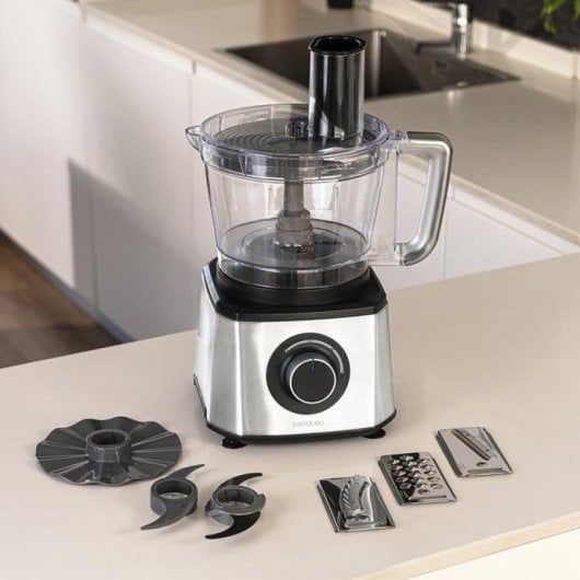 Cecotec Paprika 2000 Procesador de Alimentos 2 Velocidades 3.5L 2000 W Acero Inoxidable